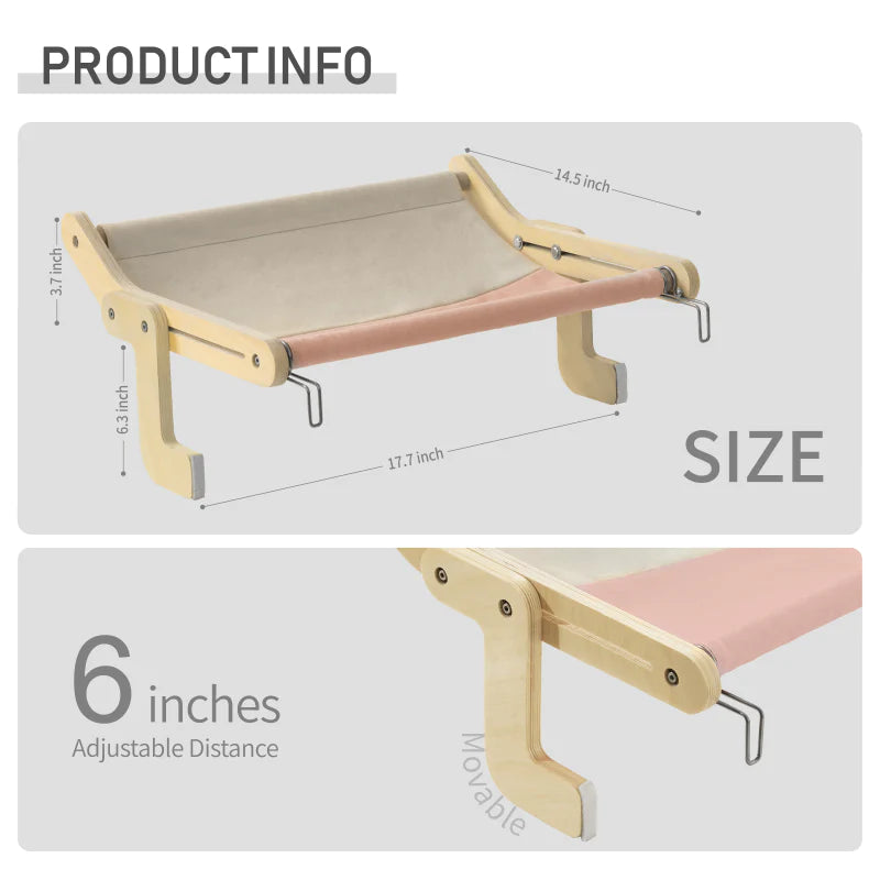 Wellichor™ Wooden Cat Hammock