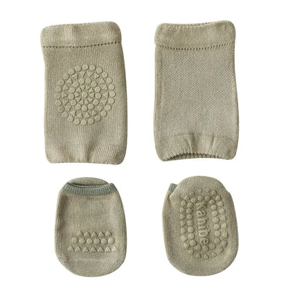 Wellichor™ Baby Knee Pad Socks – Non-Slip Crawling Set for Boys & Girls