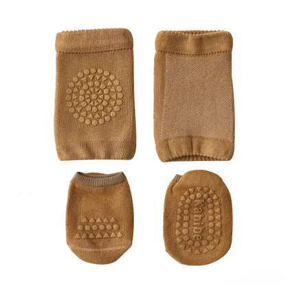 Wellichor™ Baby Knee Pad Socks – Non-Slip Crawling Set for Boys & Girls