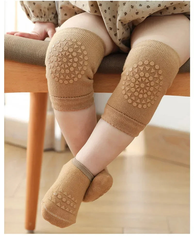 Wellichor™ Baby Knee Pad Socks – Non-Slip Crawling Set for Boys & Girls