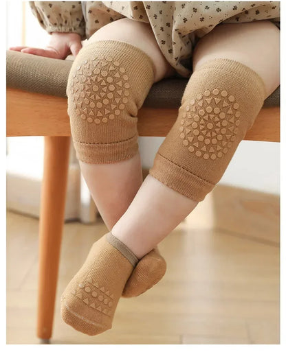 Wellichor™ Baby Knee Pad Socks – Non-Slip Crawling Set for Boys & Girls