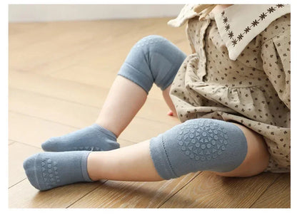 Wellichor™ Baby Knee Pad Socks – Non-Slip Crawling Set for Boys & Girls