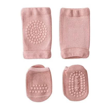 Wellichor™ Baby Knee Pad Socks – Non-Slip Crawling Set for Boys & Girls