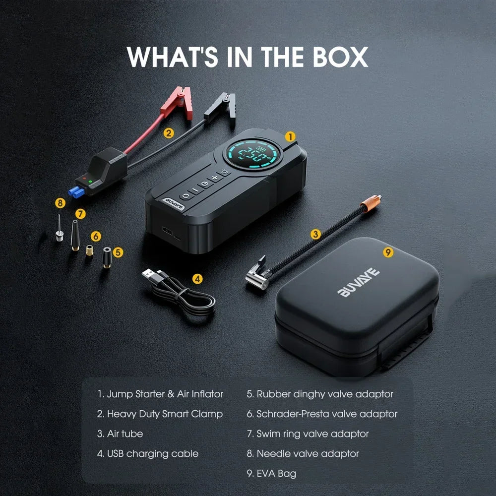 BoostMate 2.0 - Car Jump Starter & Air Compressor