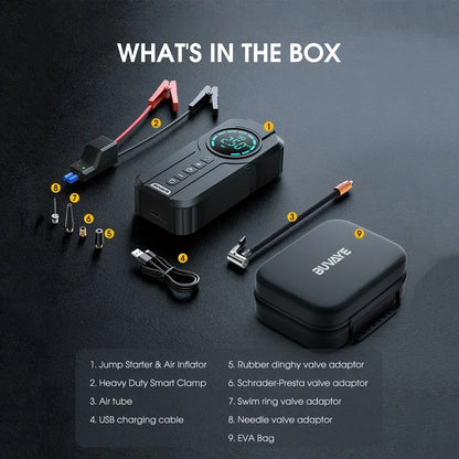BoostMate 2.0 - Car Jump Starter & Air Compressor